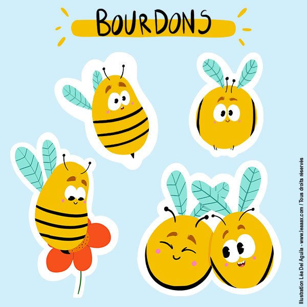 Stickers Bourdon