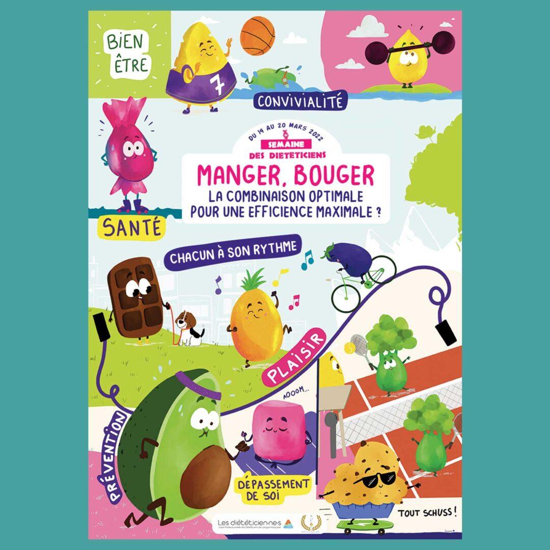 Affiche semaine des diététiciens UPDLF