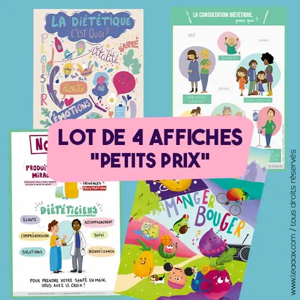 Lots d'affiches A4 à petits prix