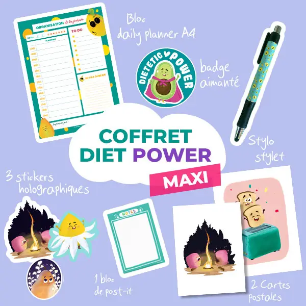 Coffret papeterie Diet Power Maxi