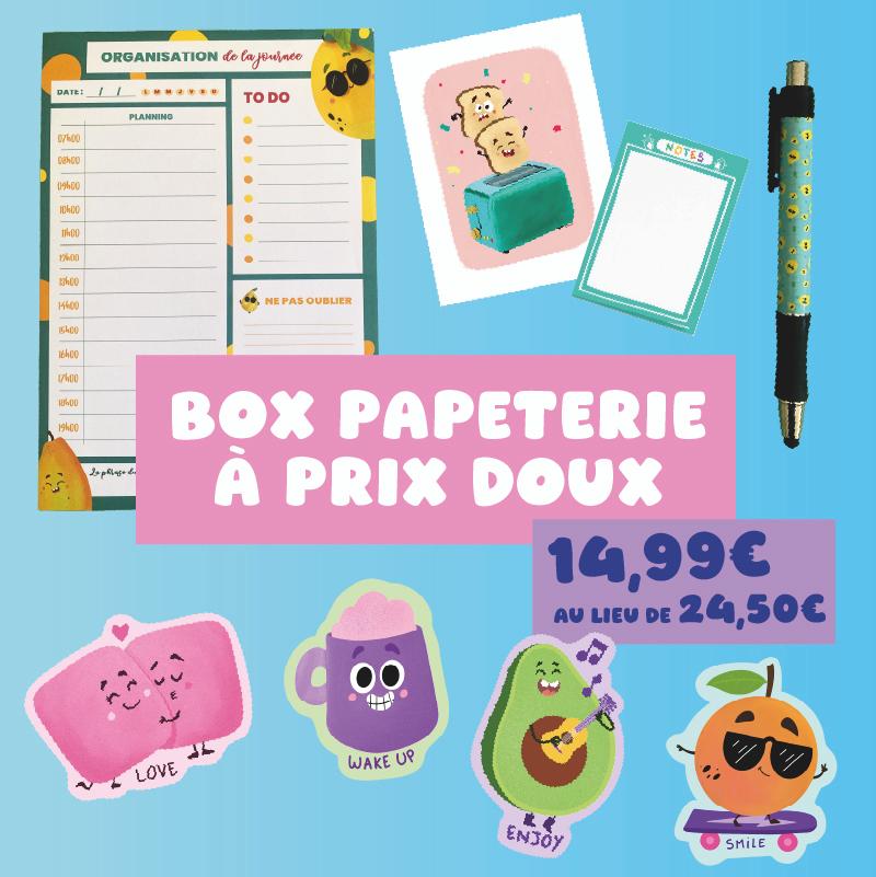 Box papeterie à prix doux