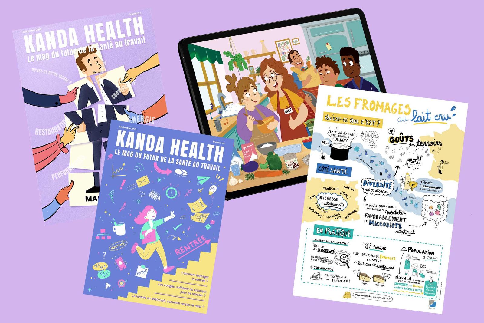 Projet santé graphisme illustration