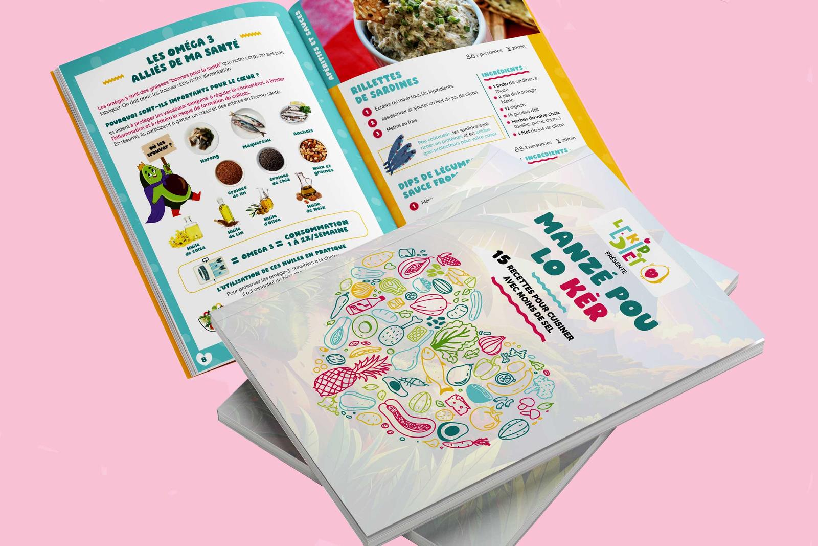 livre recettes illustré et mise en page